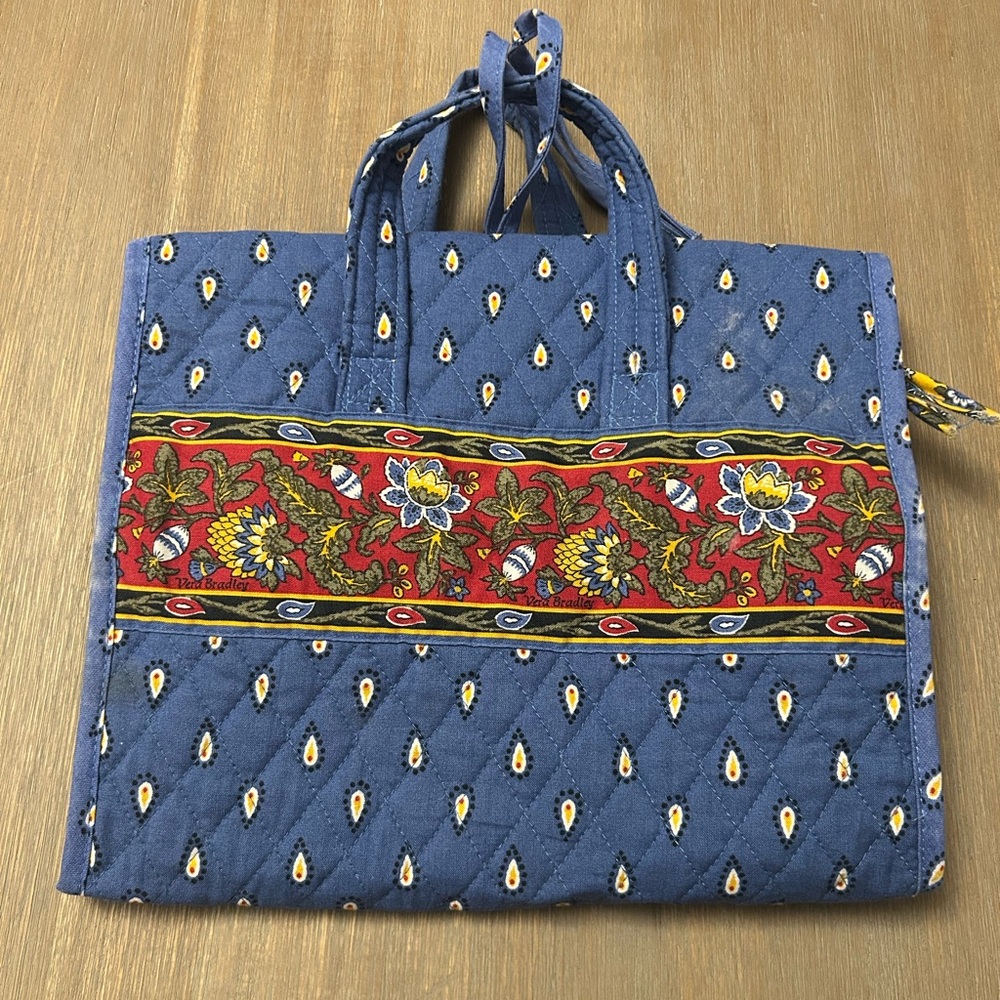 Vera Bradley 1999 French Blue Hanging Travel Organizer